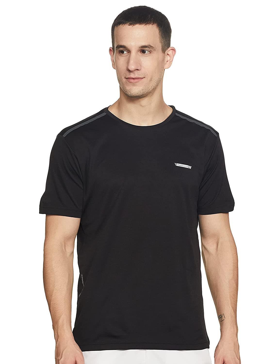 Van Heusen Men's Dry Fit Round Neck T-Shirt