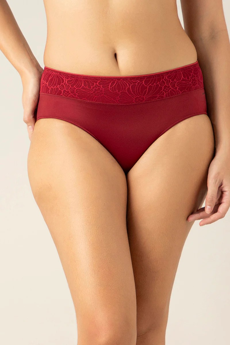AMANTE HIPSTER PANTY BACK COVERAGE MID-WAISTED PANTY