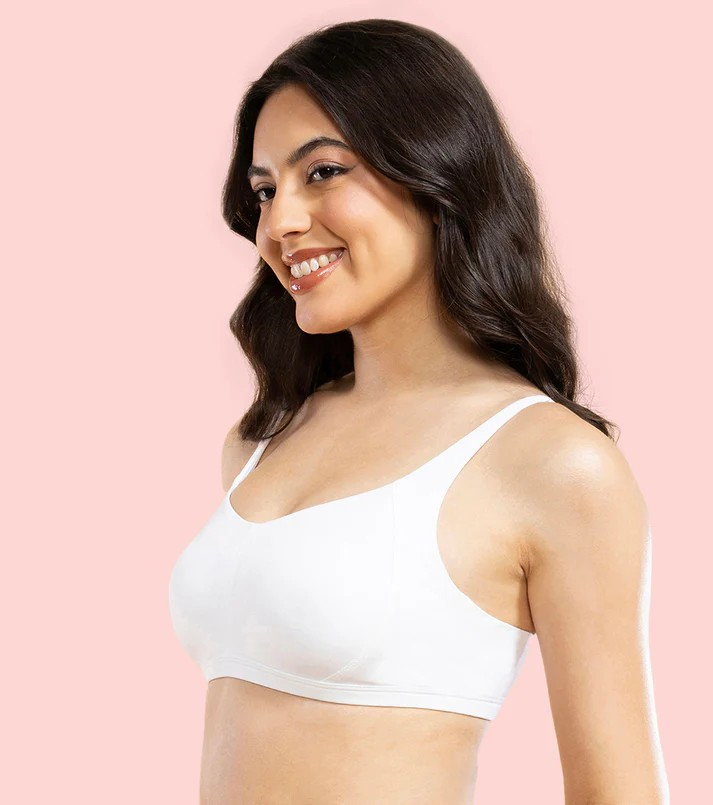 Enamor Women's Everyday Cotton Minimizer Bra - Non-Wired, Padded, Full Coverage, Intellifresh and Antimicrobial