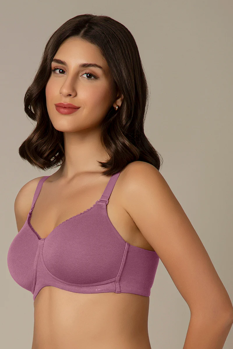 Amante Women Padded Non Wired Full Coverage Seamless Essential Wirefree T-Shirt Bra
