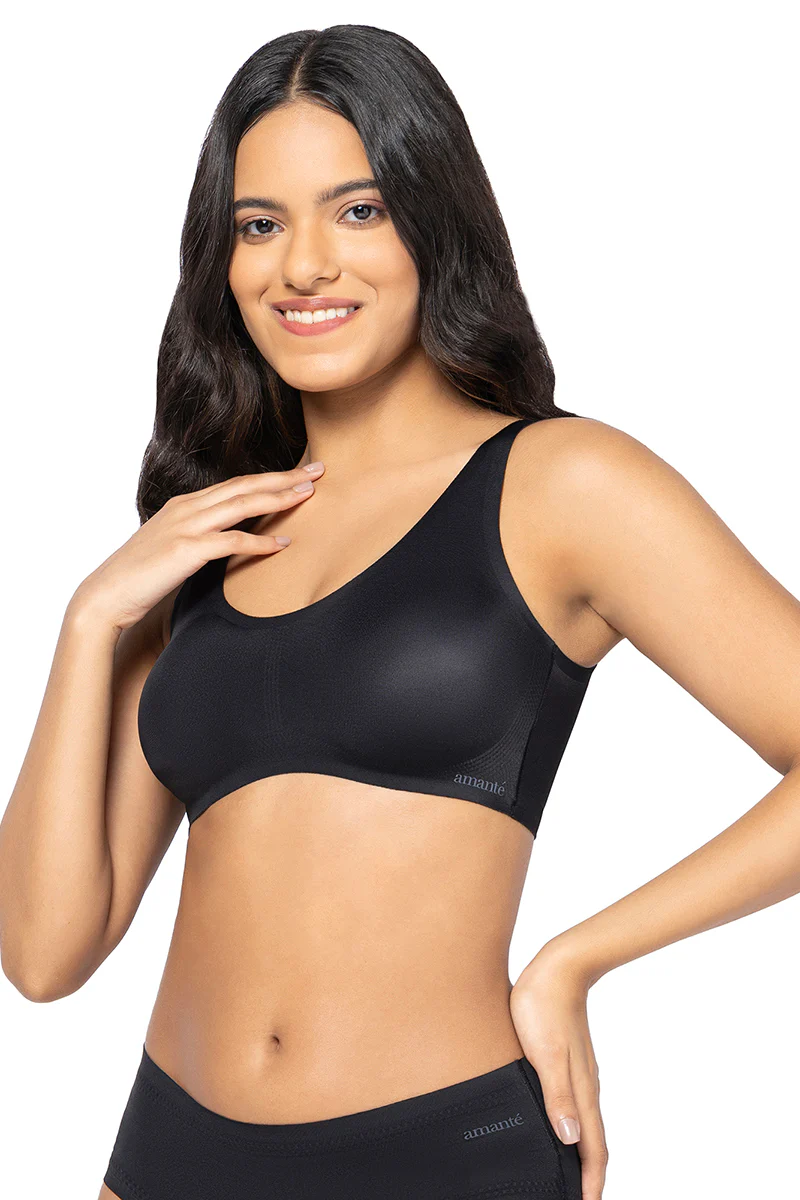 Amante Solid Padded Full Cup Wire Free T-Shirt Bra