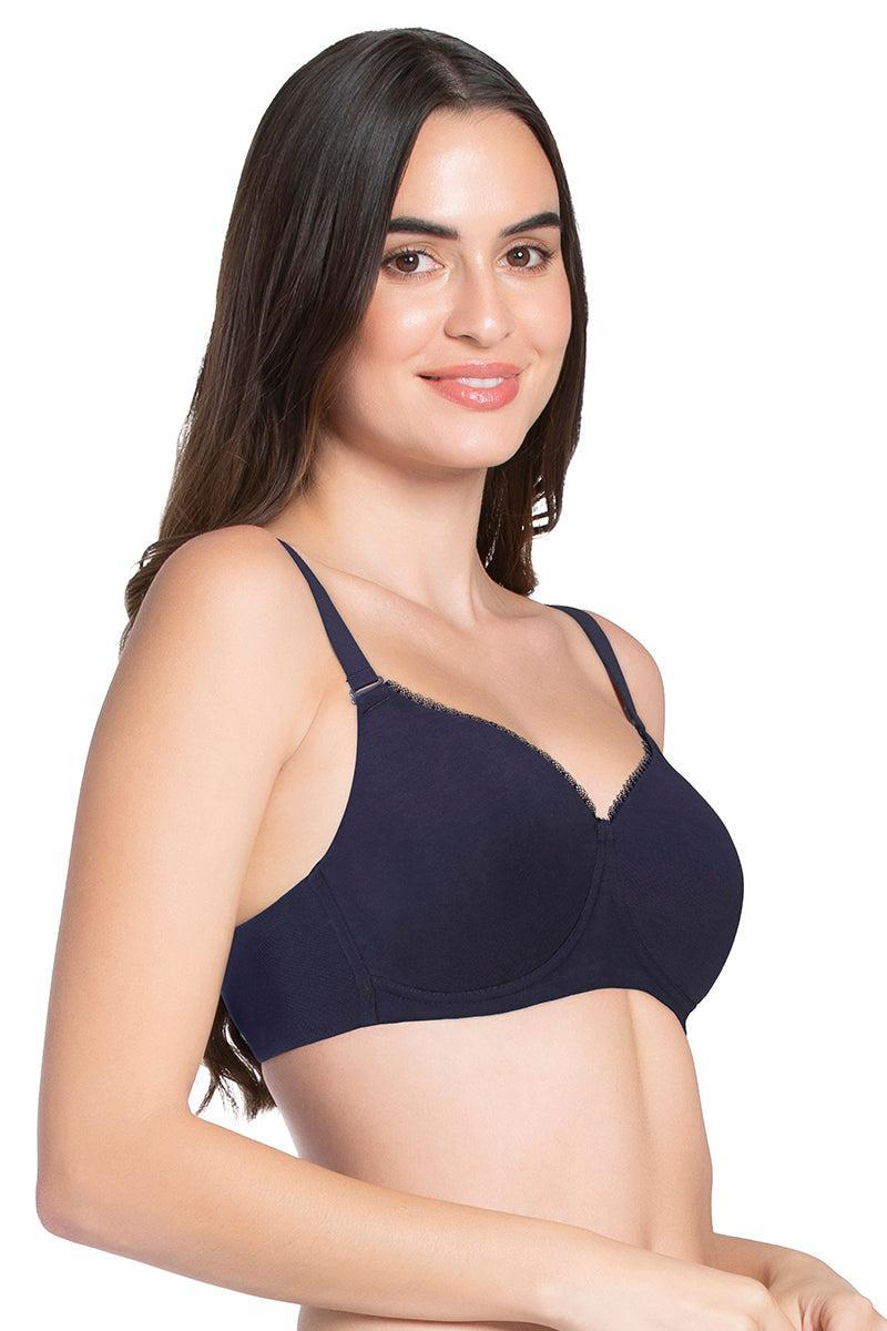 Amante Women Padded Non Wired Full Coverage Seamless Essential Wirefree T-Shirt Bra