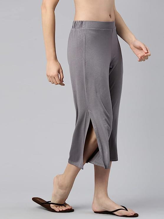 ENAMORE LADIES CAPRI VISCOSE STRETCH JERSEY ZIPPER POCKET CAPRI