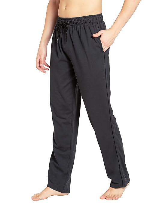Jockey Men's Super Combed Cotton Rich Regular Fit Mid Rise Trackpants with Side Pockets