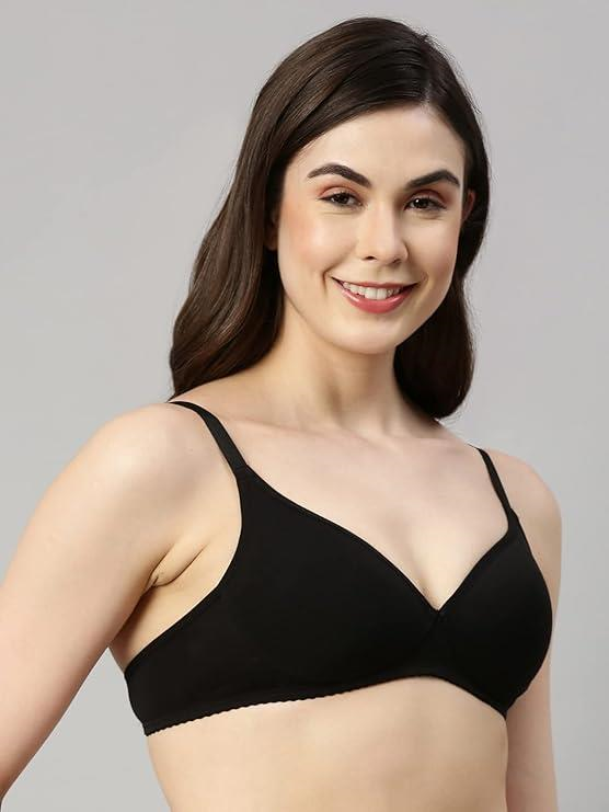 Enamor  Perfect Coverage Cotton Plus Size T-Shirt Bra for Women- Padded and Wirefree