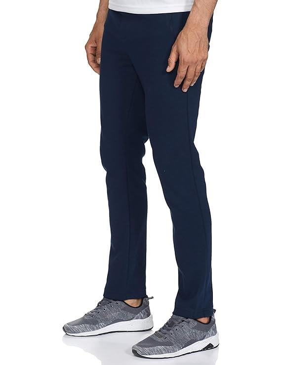 Jockey Men's Super Combed Cotton Rich Pique Interlock Fabric Slim Fit Mid Rise Trackpants with Side and Back Pockets