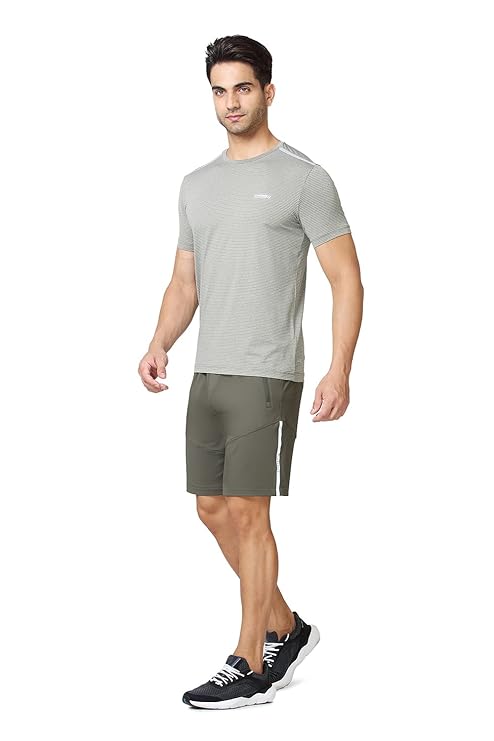 Van Heusen Active Men Knit Shorts - Polyester Spandex