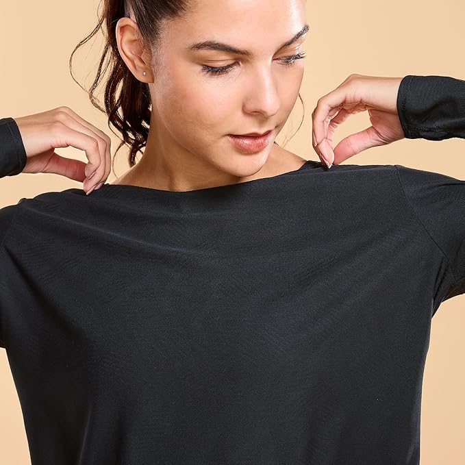 ENAMORE WOMEN T-SHIRT THUMBHOLE SLEEVES