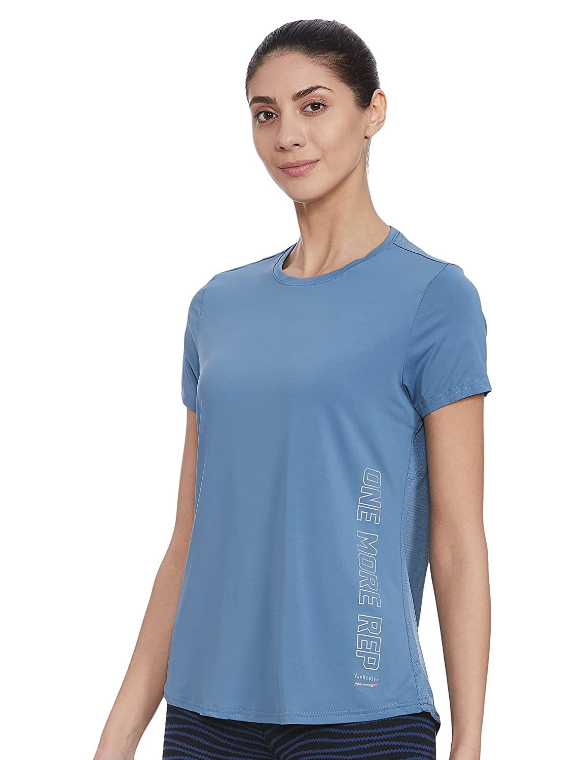 VAN HEUSEN LADIES SPORTS ROUND NECK T-SHIRTS