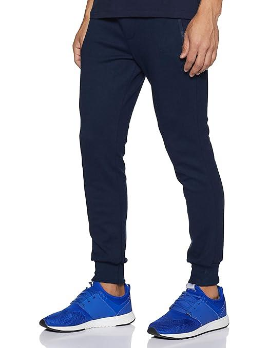 Jockey Men's Super Combed Cotton Rich Pique Fabric Slim Fit Mid Rise Joggers with Zipper Pockets
