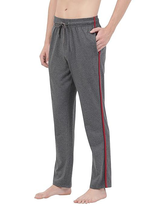 Jockey Men's Super Combed Cotton Rich Regular Fit Mid Rise Trackpants with Side Pockets