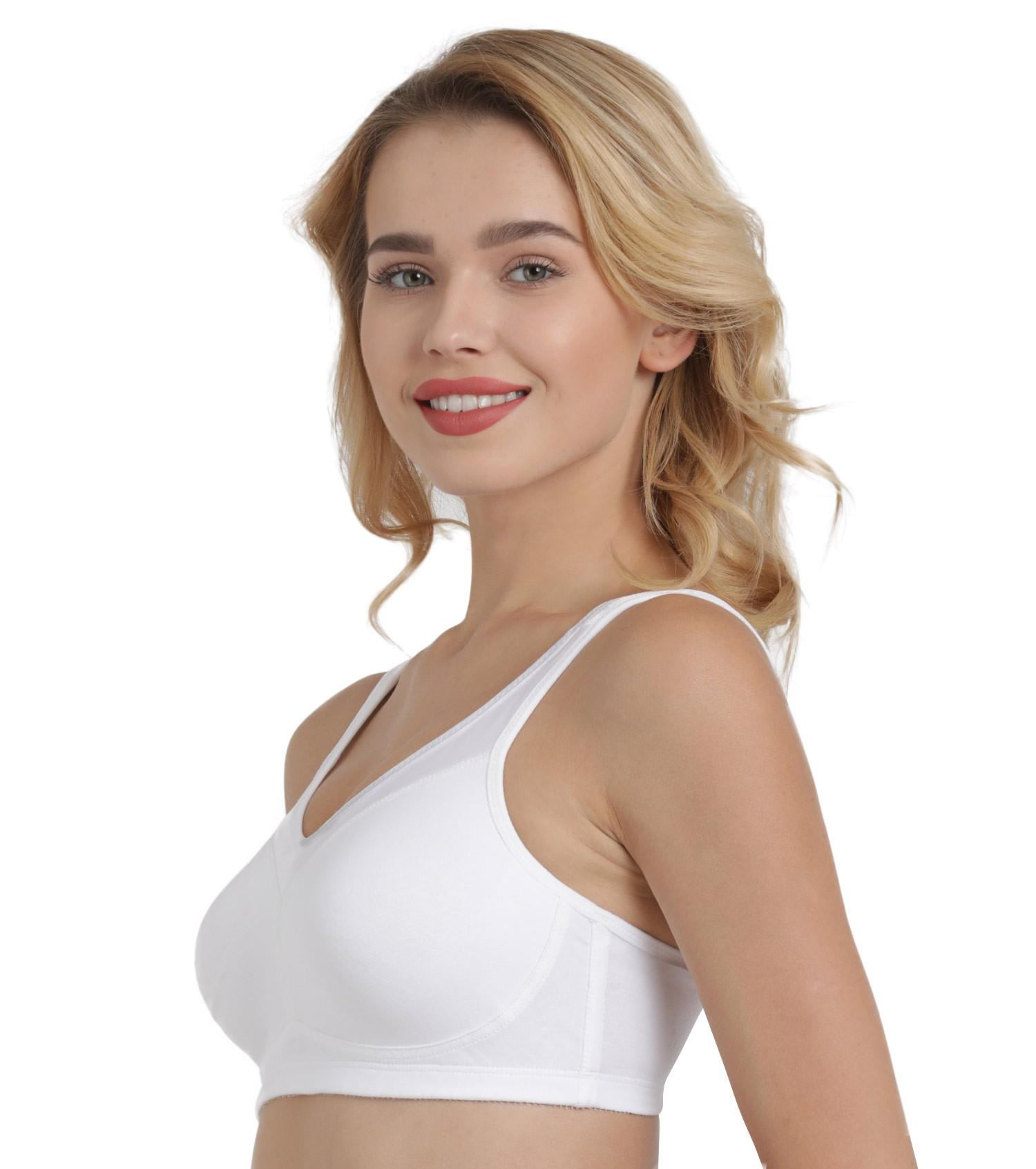 Enamor Full Support Super Lift Women's Cotton Everyday Minimizer Bra - Non Padded, Wirefree, Full Coverage