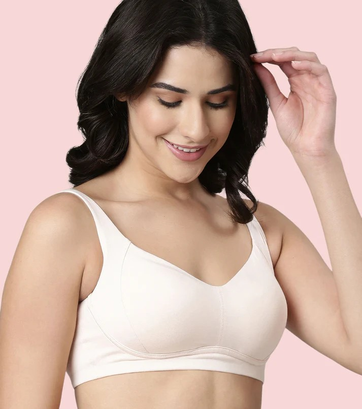 Enamor Innovations Bamboo Bliss, Everyday, Full Support, Women's T-Shirt Bra - Super Soft, Naturally Absorbent & Antimicrobial, Padded, Wirefree, High Coverage