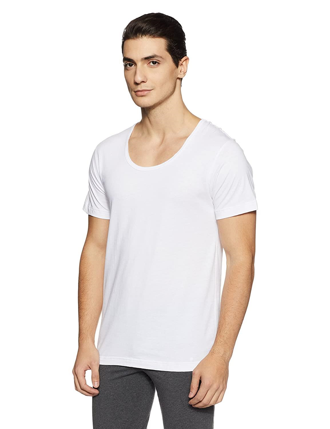 Van Heusen Men Regular Fit Half Sleeve Vest 100% Combed Cotton