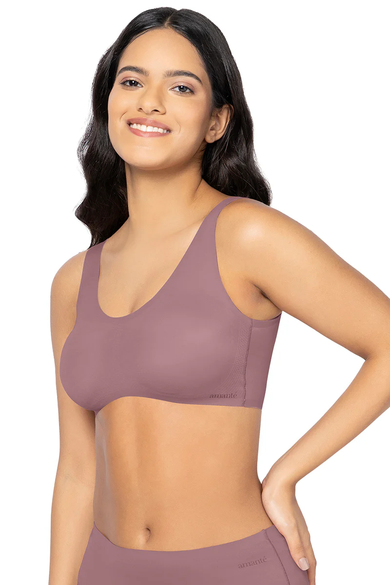 Amante Solid Padded Full Cup Wire Free T-Shirt Bra