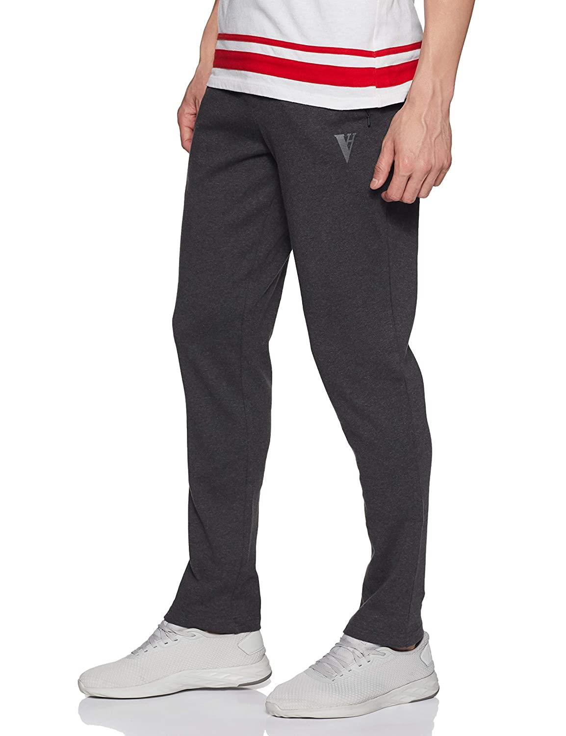 Van Heusen Men's Regular Fit Mid Rise Athleisure Smart Tech Trackpants - Easy Stain Release, Anti Stat, Ultra Soft