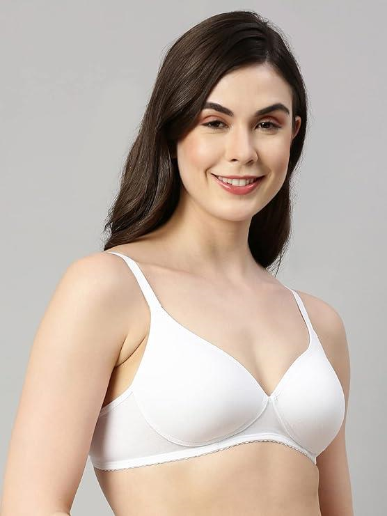Enamor  Perfect Coverage Cotton Plus Size T-Shirt Bra for Women- Padded and Wirefree