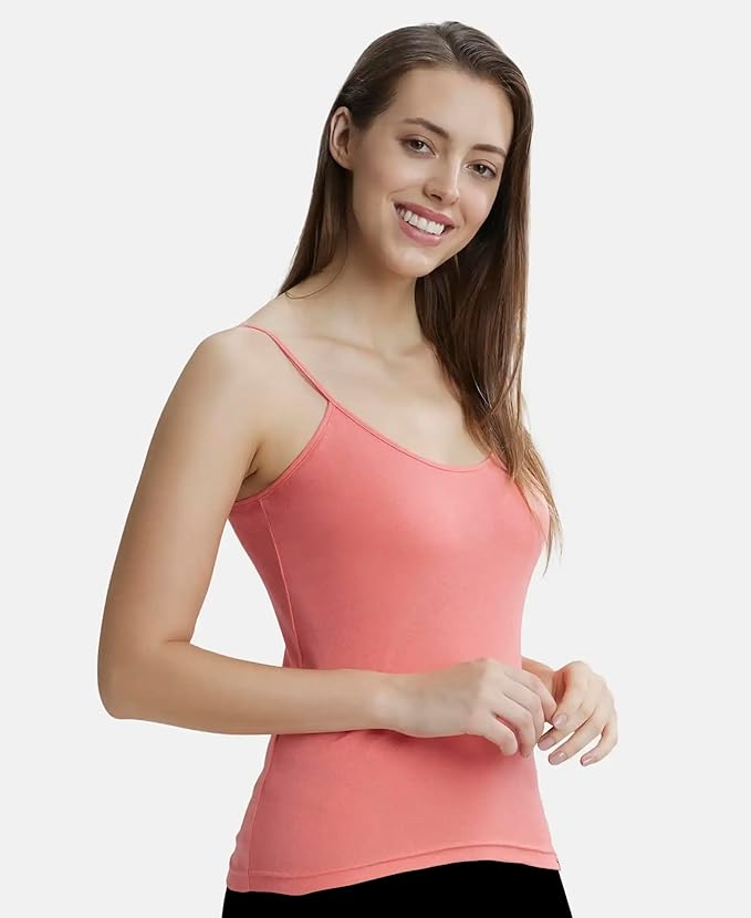 Jockey  Women's Super Combed Cotton Rib Regular Fit Camisole with Adjustable Straps