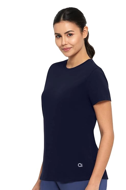 AMANTE LADIES T-SHIRT SHORT SLEEVEE CREW NECK T-SHIRT