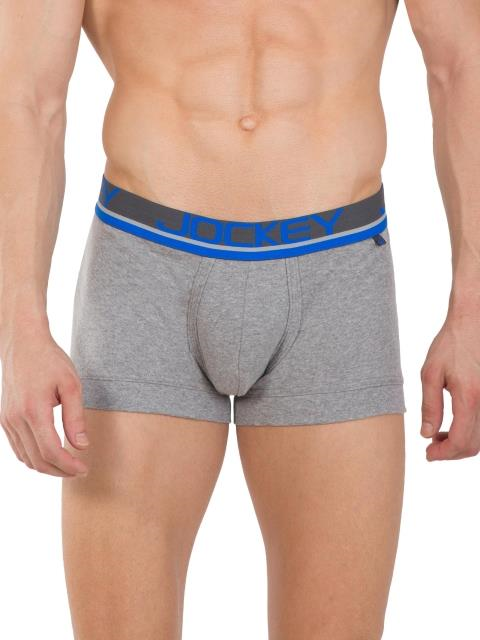 Jockey FP03 Men's Super Combed Cotton Rib Solid Trunk with Ultrasoft Waistband