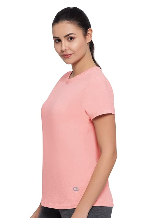 AMANTE LADIES T-SHIRT SHORT SLEEVEE CREW NECK T-SHIRT