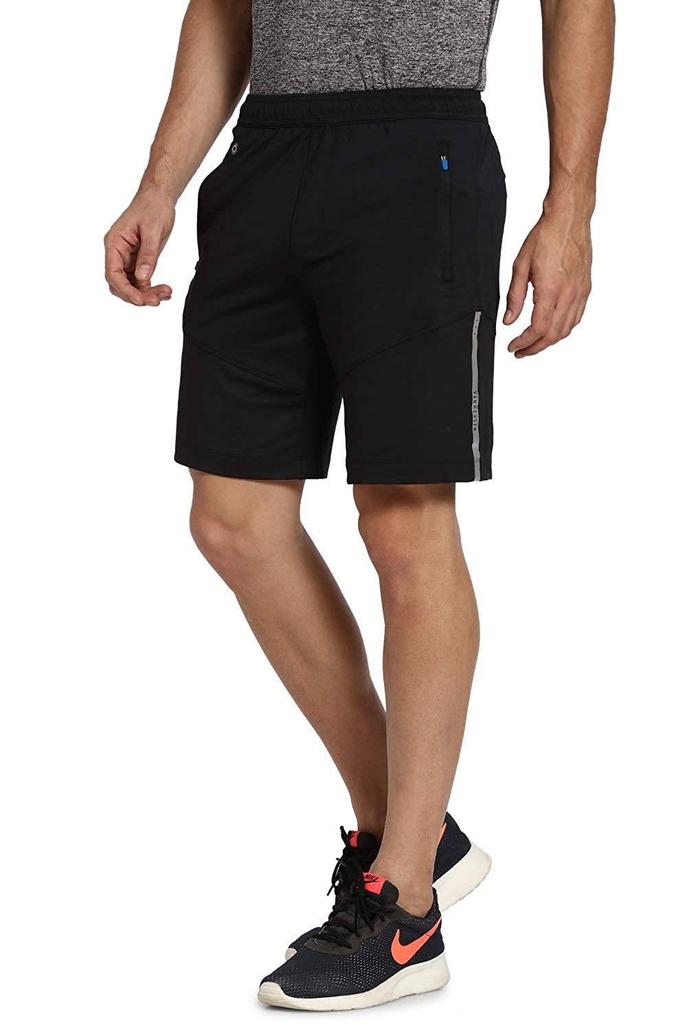 Van Heusen Active Men Knit Shorts - Polyester Spandex