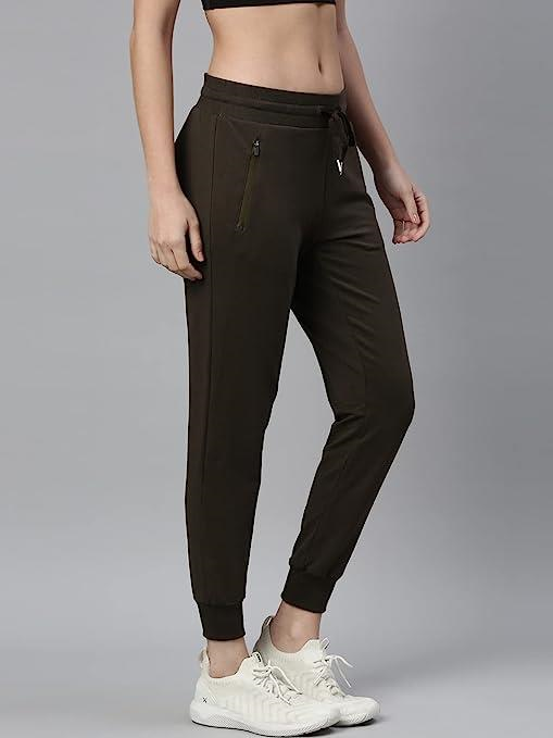 Enamor Mid Rise 7/8th length Drawstring Closure Cotton Terry Jogger For Women - Slim Fit, Super Soft, Antimicrobial