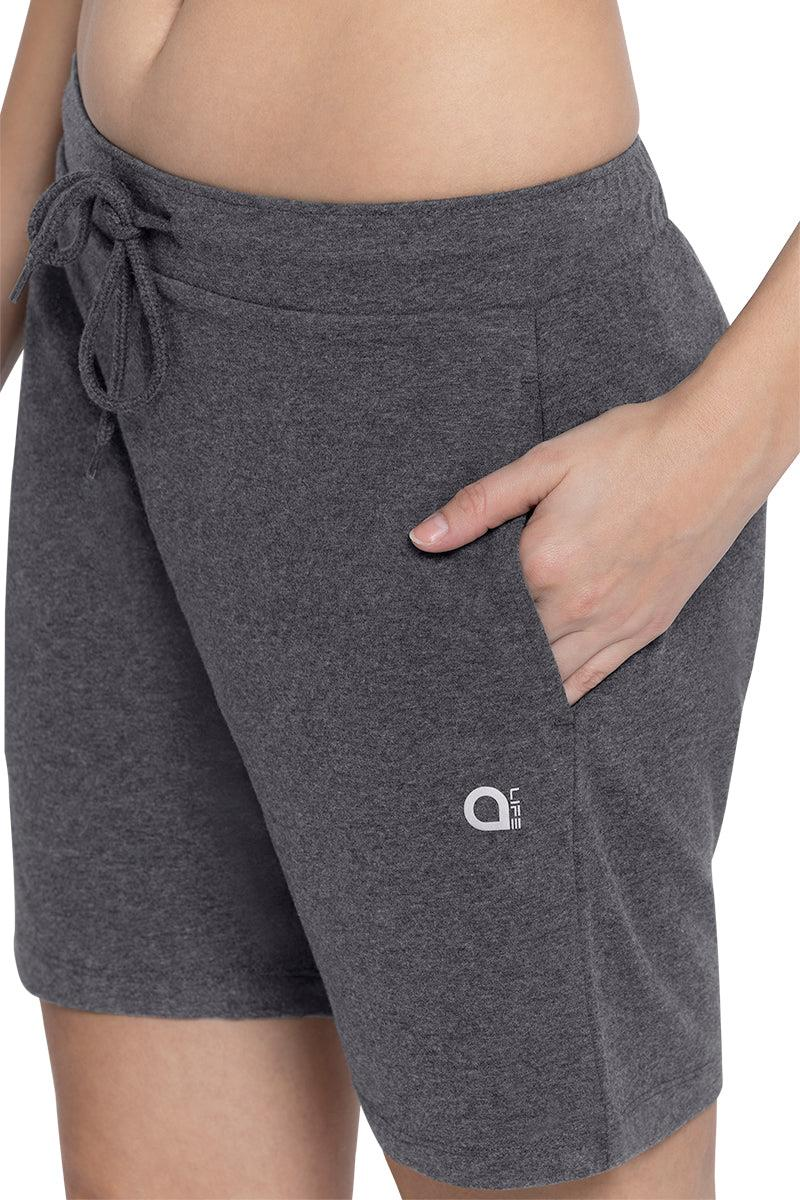 AMANTE WOMEN SHORT RELAXED FIT STRETCH COTTON FABRIC SHORT