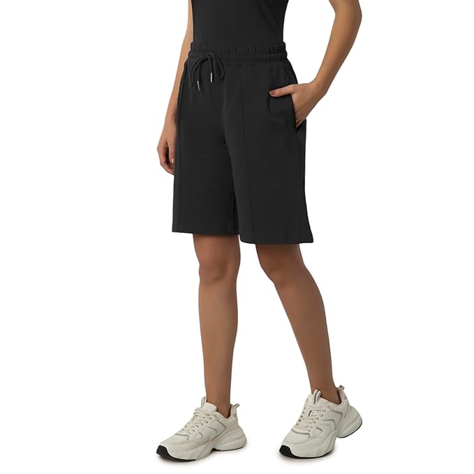 AMANTE LADIES SHORT STRETCH COTTON FABRIC RALEXED FIT KNEE LENGH ELENENTS SHORT