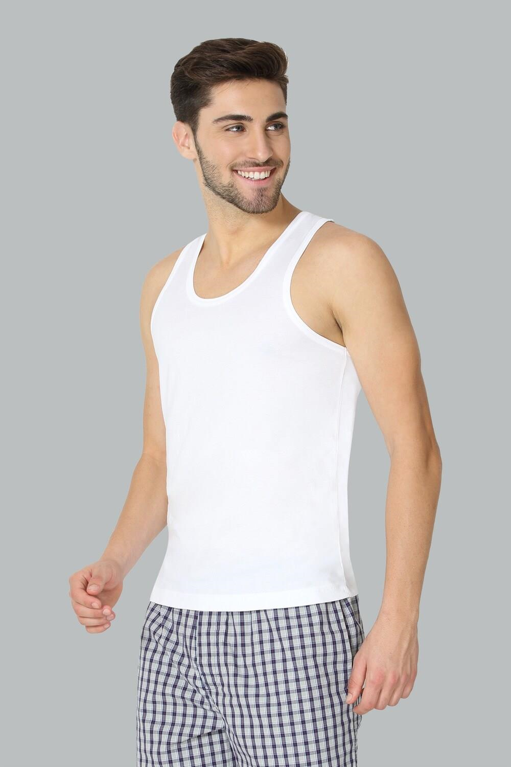 Van Heusen Men 100% Combed Cotton Cool It Vest - Pack of 2 - Regular Fit, Moisture Activated, Super Soft