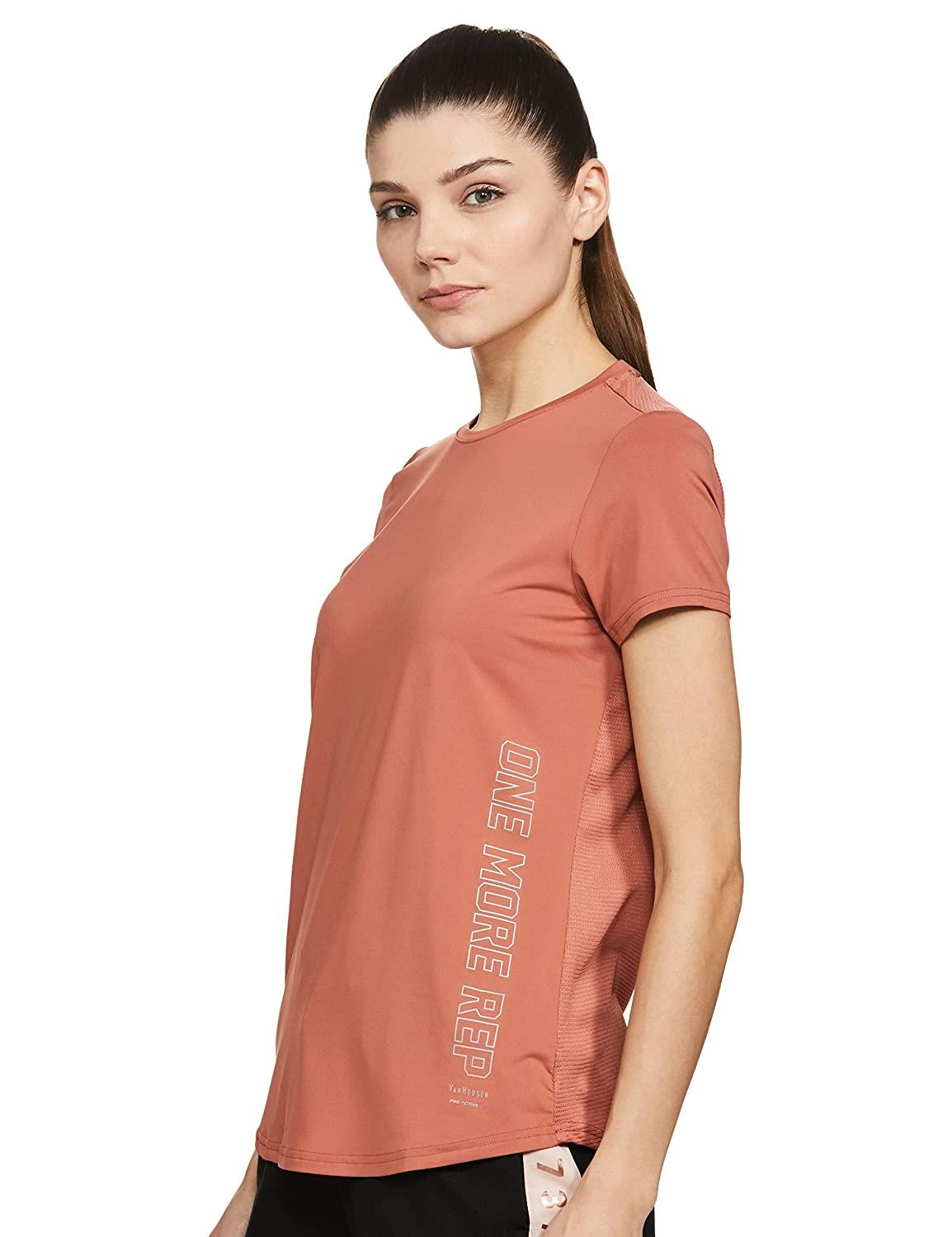 VAN HEUSEN LADIES SPORTS ROUND NECK T-SHIRTS