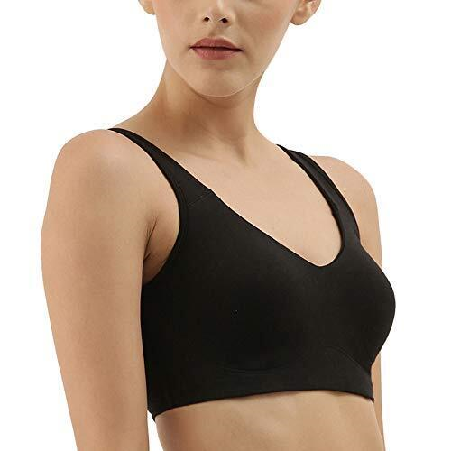 Enamor Easy Slip-On and Back Keyhole Women's Cotton Everyday Beginner's Bra - Padded, Wirefree, Full Coverage