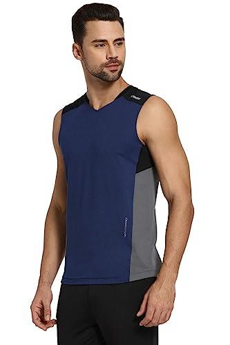 Van Heusen Men Engineered Vest - Polyester Spandex - Swift Dry, High Stretch, Mesh Ventilated