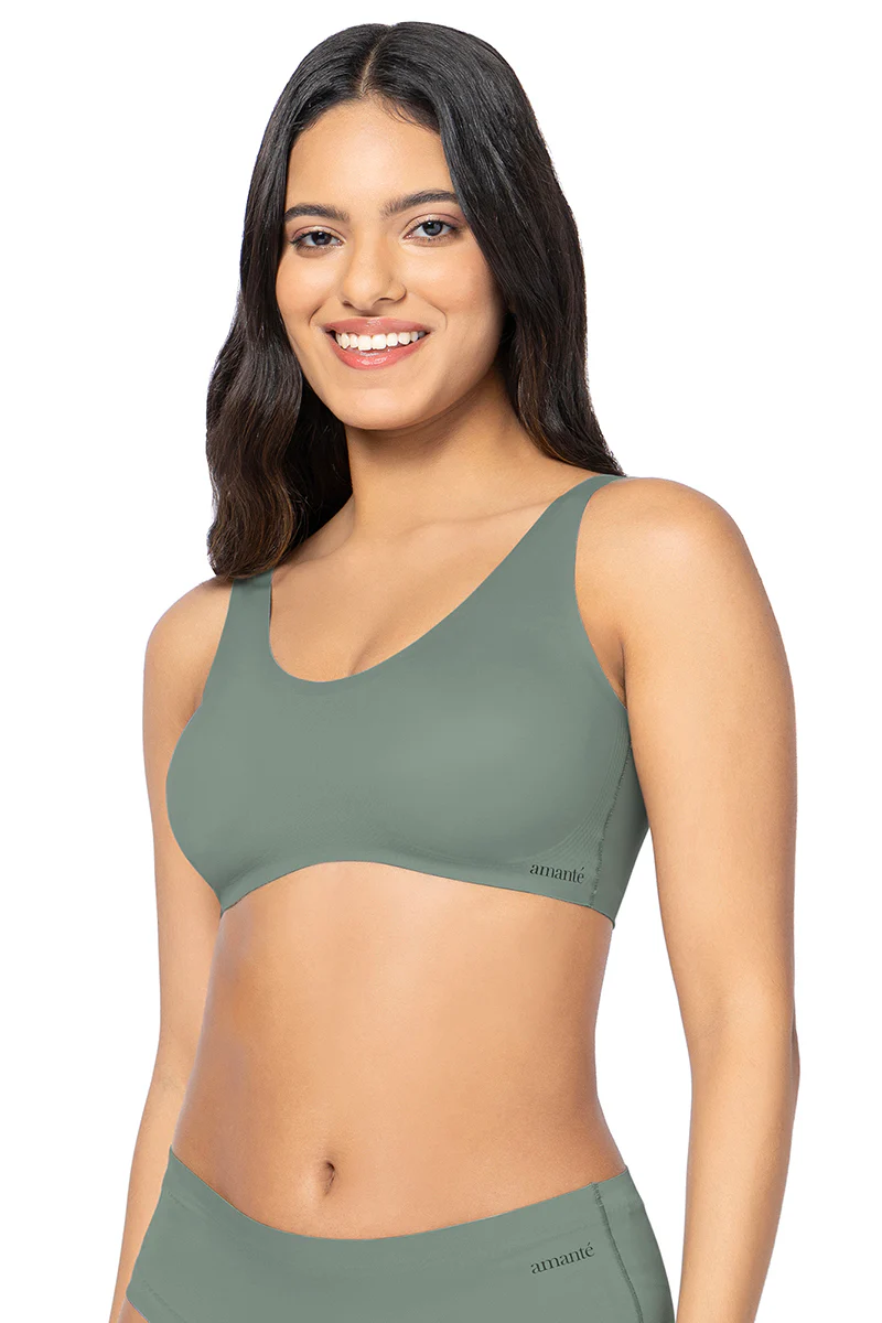 Amante Solid Padded Full Cup Wire Free T-Shirt Bra