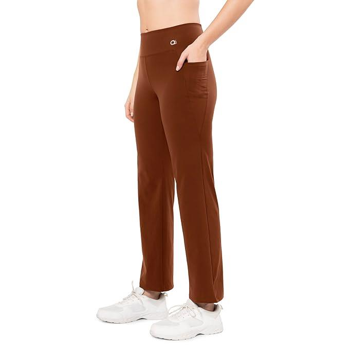 AMANTE LADIES TRACK SOLID HIGH RISE FULL LENGTH FLAUNT FLARED TRAVEL TRACK