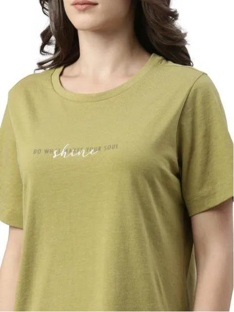 ENAMORE LADIES T-SHIRT MID-THIGH LENGTH R-NECK