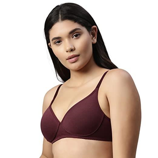Enamor  Perfect Coverage Cotton Plus Size T-Shirt Bra for Women- Padded and Wirefree
