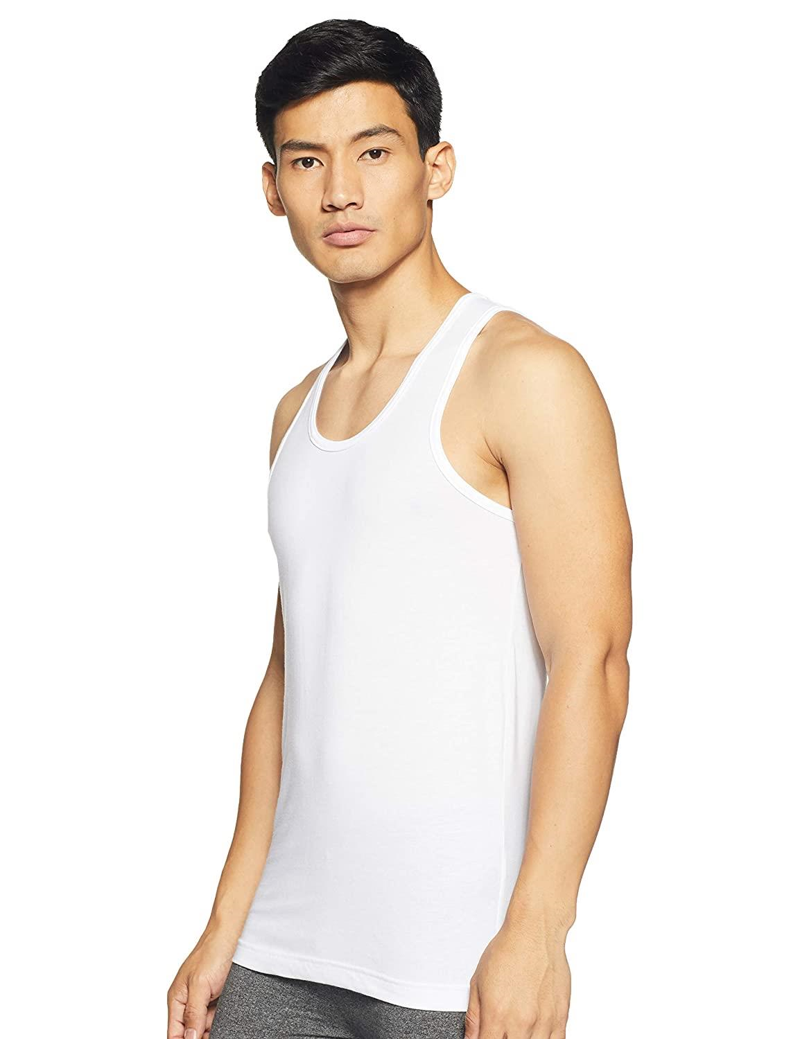 Van Heusen Men 100% Combed Cotton Cool It Vest  Regular Fit, Moisture Activated, Super Soft (Pack of 2 )