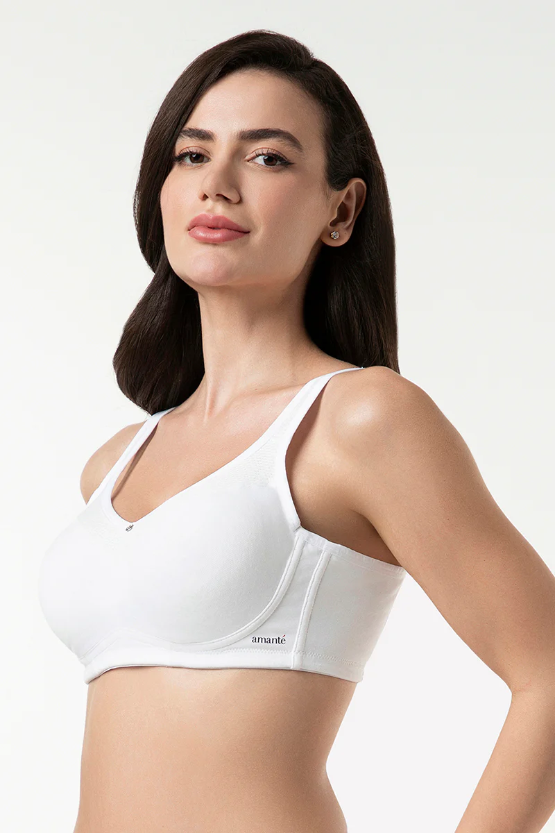 Amante Solid Non Padded Non-Wired Full Coverage Support Bra