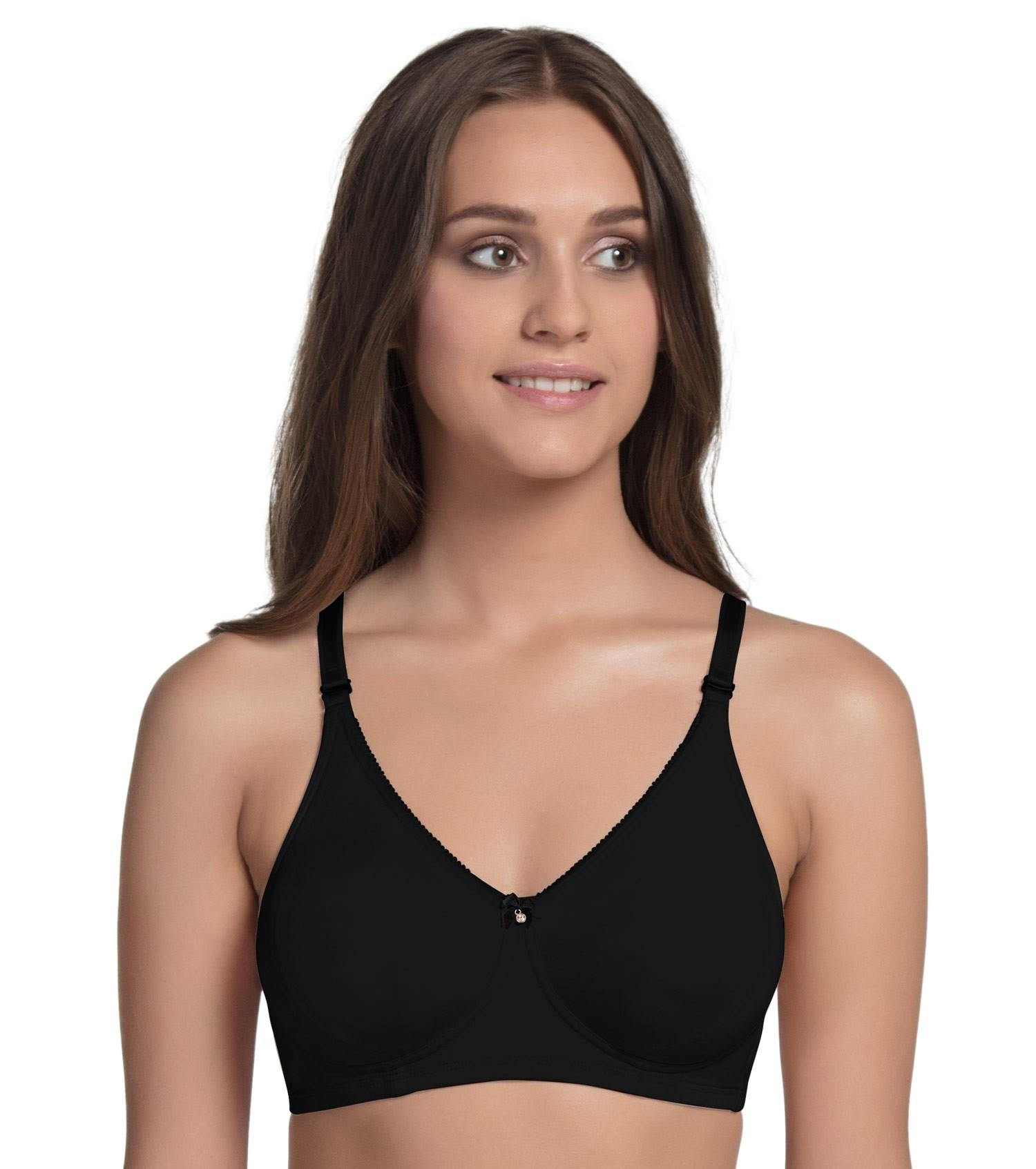 Enamor A055 Comfort Shaper Cotton Plus Size T-Shirt Bra for Women- High Coverage, Non Padded and Wirefree