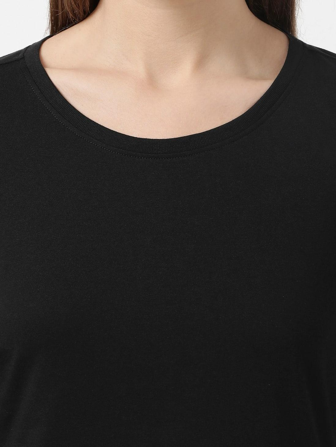 JOCKEY LADIES R-NECK T-SHIRT 3/4 SLEEVE SUPER COMBED COTTON T-SHIRT