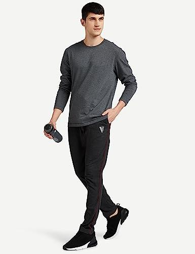 Van Heusen Men's Regular Fit Mid Rise Athleisure Smart Tech Trackpants