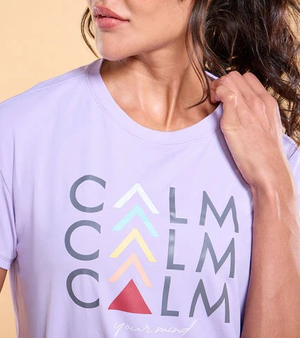 ENAMORE WOMEN T-SHIRTS TYPOGRAPHIC PRINTED DROP SHOULDER SLEEVES RELAXED FIT CROP T-SHIRT