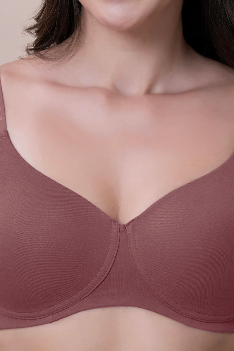 Amante  Breathable Easy Padded Wired Cotton Bra