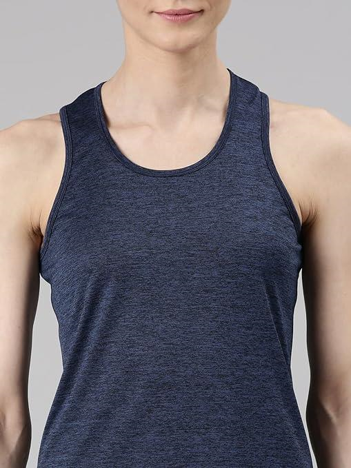 Enamor Sleeveless Round Neck Regular Length Tank T-Shirt - Slim Fit, Quick Dry, Antimicrobial