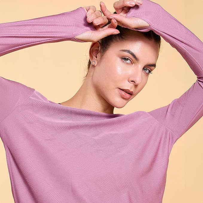 ENAMORE WOMEN T-SHIRT THUMBHOLE SLEEVES