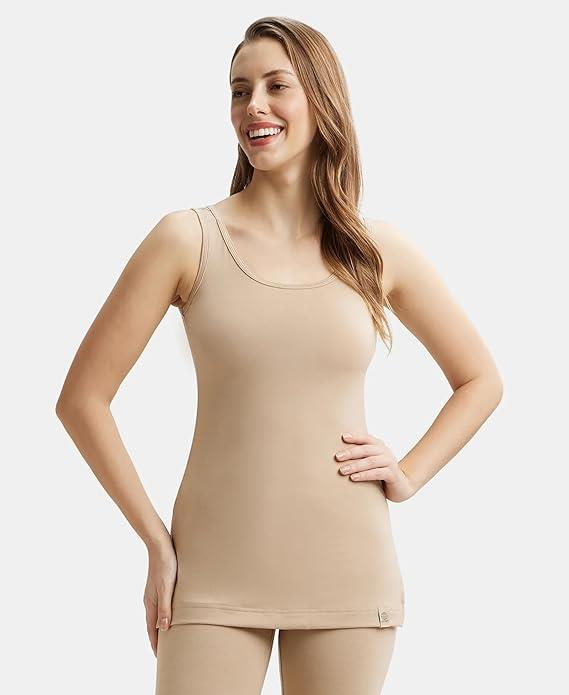 Jockey Women  Microfiber Elastane Stretch Tank Top  Thermal