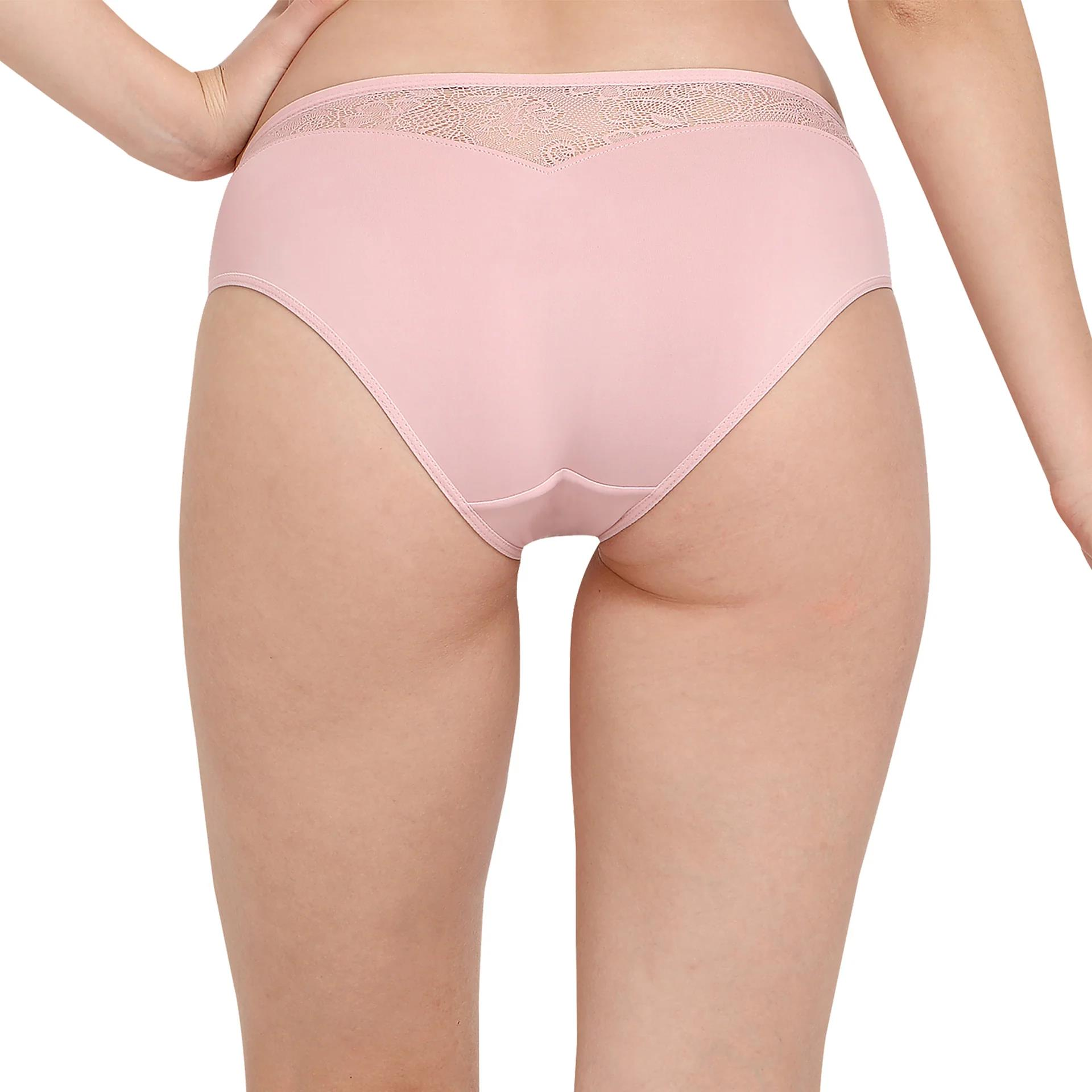 SOIE PANTY MID RISE BRIEF WITH LACE DETSILING PANTY