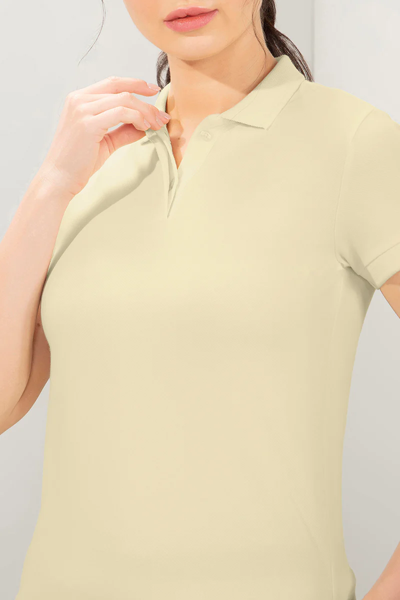 AMANTE WOMEN ELEMENTS CLASSIC POLO T-SHIRT