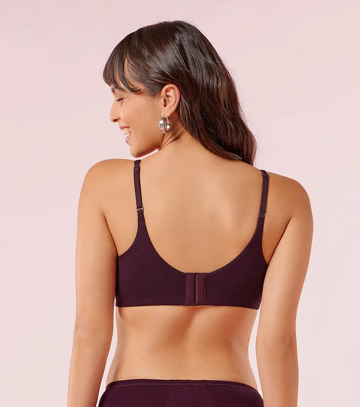 Enamor Innovations Bamboo Bliss, Everyday, Full Support, Women's T-Shirt Bra - Super Soft, Naturally Absorbent & Antimicrobial, Padded, Wirefree, High Coverage
